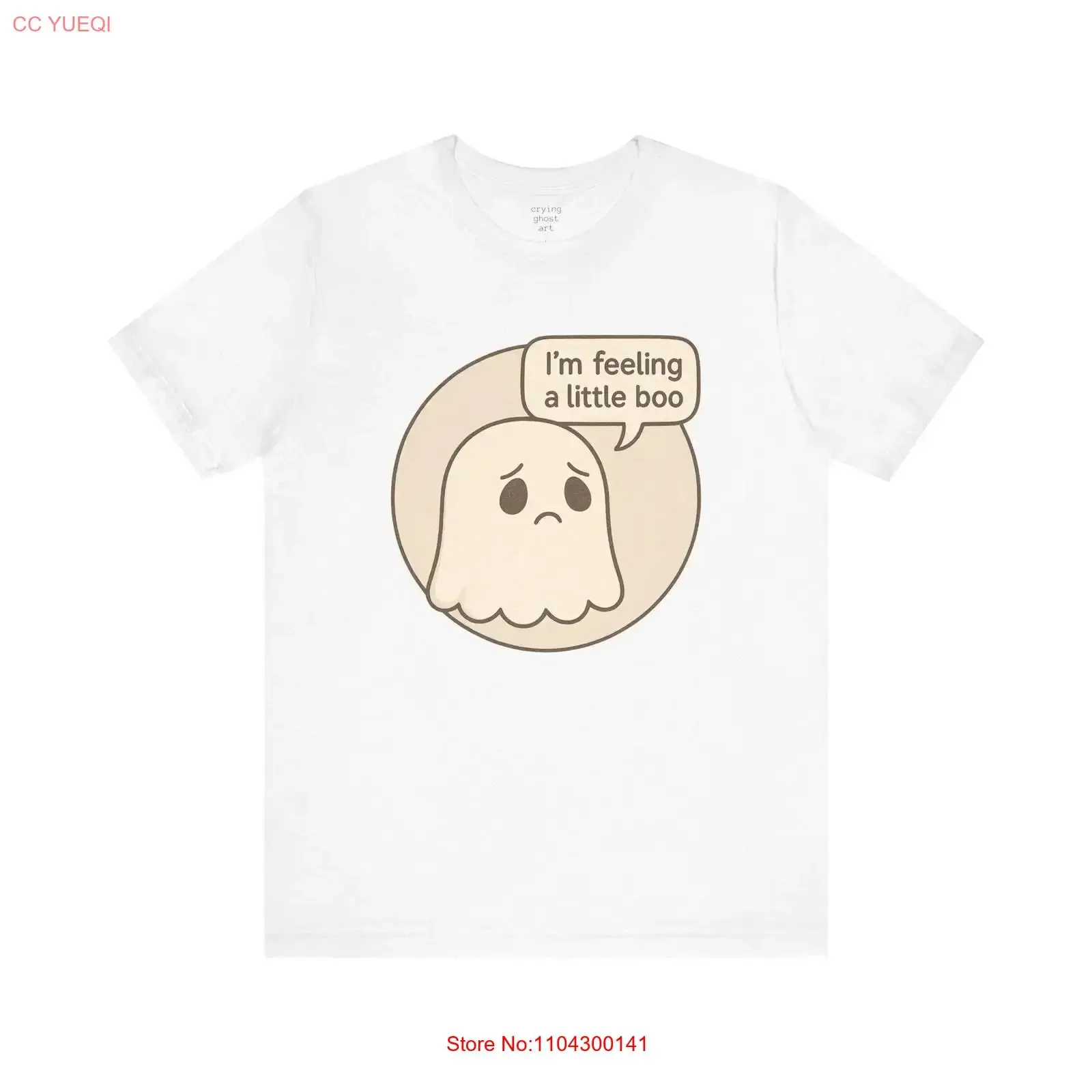 Camiseta divertida de Halloween con diseño de fantasma triste, con juego de palabras, para amantes de la ropa de casa embrujada, estilo vintage, lavada y elástica, a la moda.