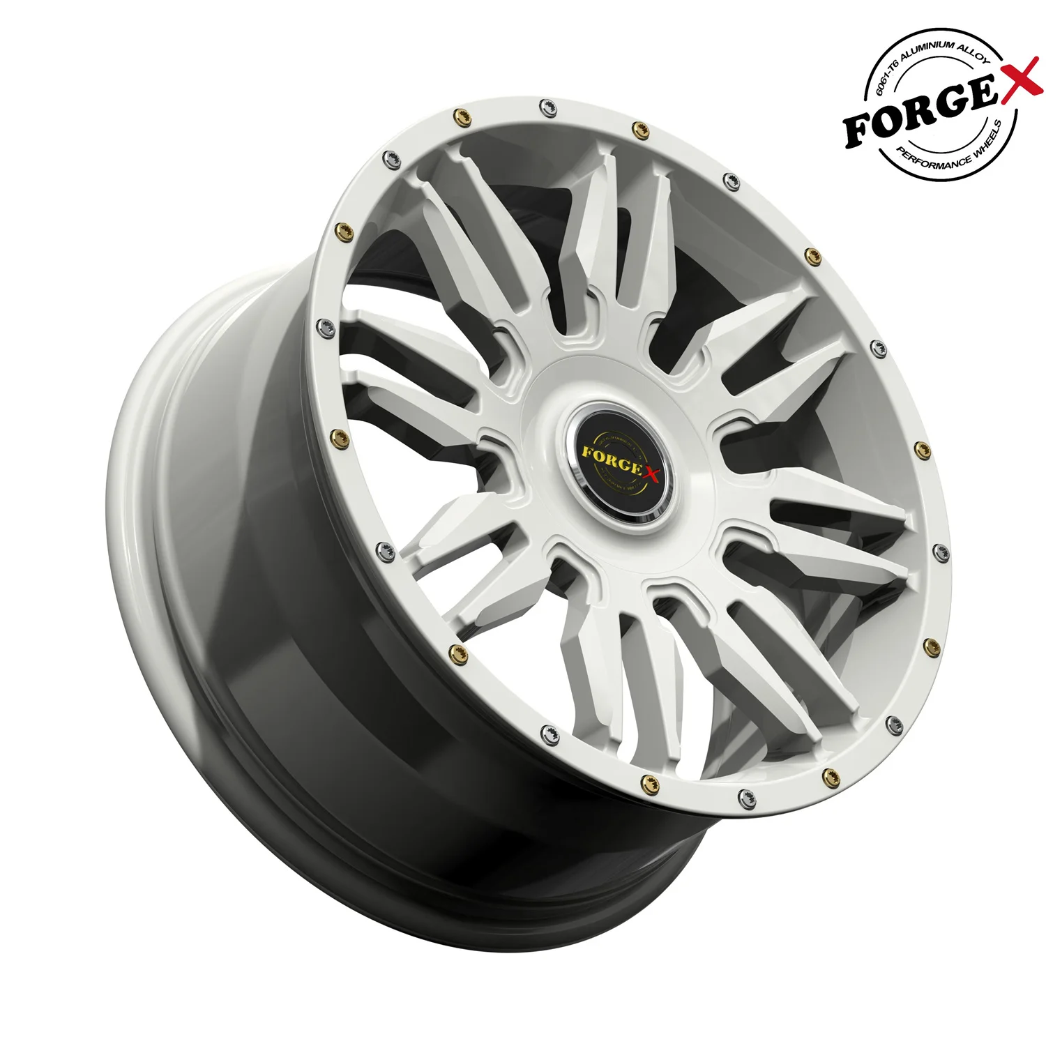 Customizable Aluminum New Floating Cap 6x139.7 18-24 Inch Black Big Lip Forged Wheel Decorative Rivet Fake Beadlock for Hilux