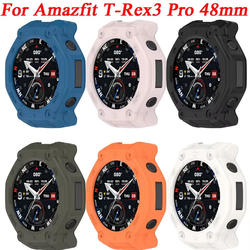 Hollow Case For Huami Amazfit T-Rex3Pro 48mm Smartwatch Protective Cover Bumper Soft Shell Accessory For Amazfit T-Rex 3Pro 48mm