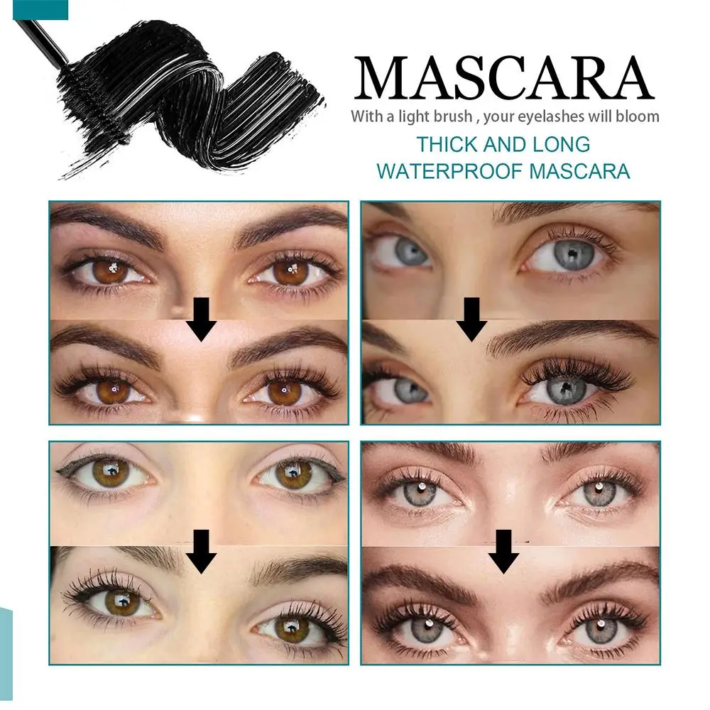 Thrive Mascara Curling Lengthen Eyelashes Extra Volume Waterproof Black Natural Lashes Eye Makeup Liquid Lash Extensions Mascara