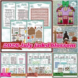 Christmas July Mini House 2026 Stamp Release Package New Metal Cutting Dies and Stamps DIY Scrapbooking Card Stencil Paper Cards