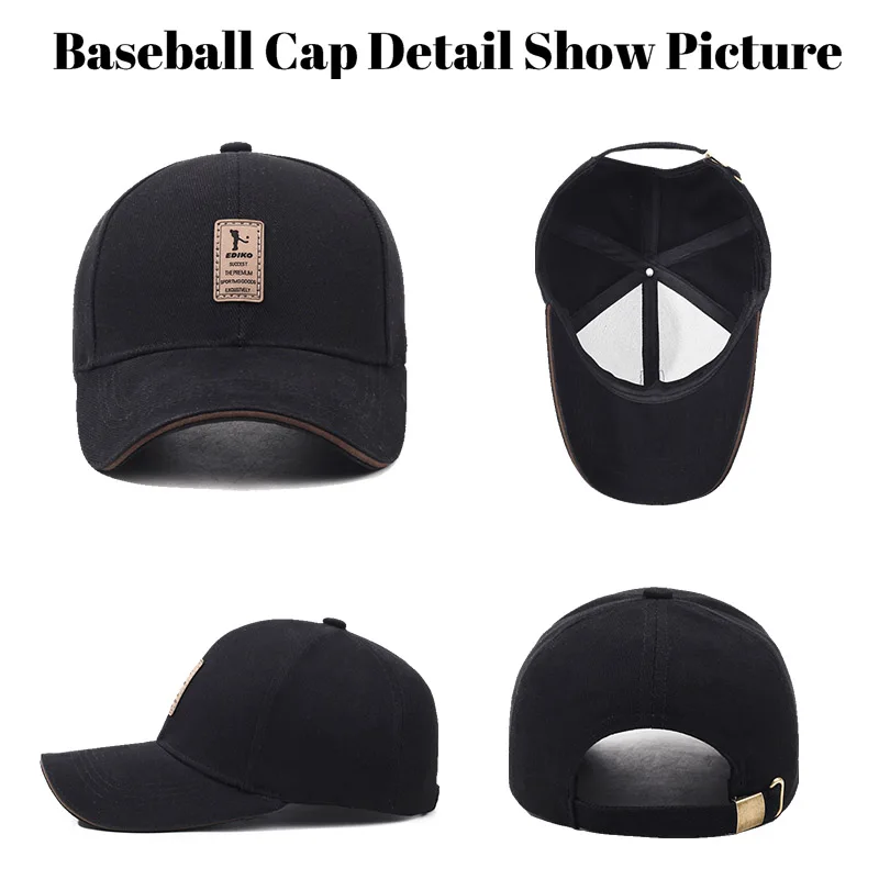 قبعة بيسبول متعددة الاستخدامات من القطن الخالص عالية الجودة على الطراز الكوري. يمكن للرجال ارتداء قبعات البيسبول الناعمة للترفيه في الهواء الطلق طوال العام