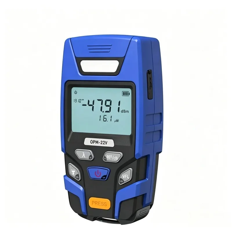 OPM-22 Mini 2-in-1 Optical Power Meter Built-in VFL Red Light Source Fiber Optic Attenuation Tester FTTH CATV Telecom Test Tool