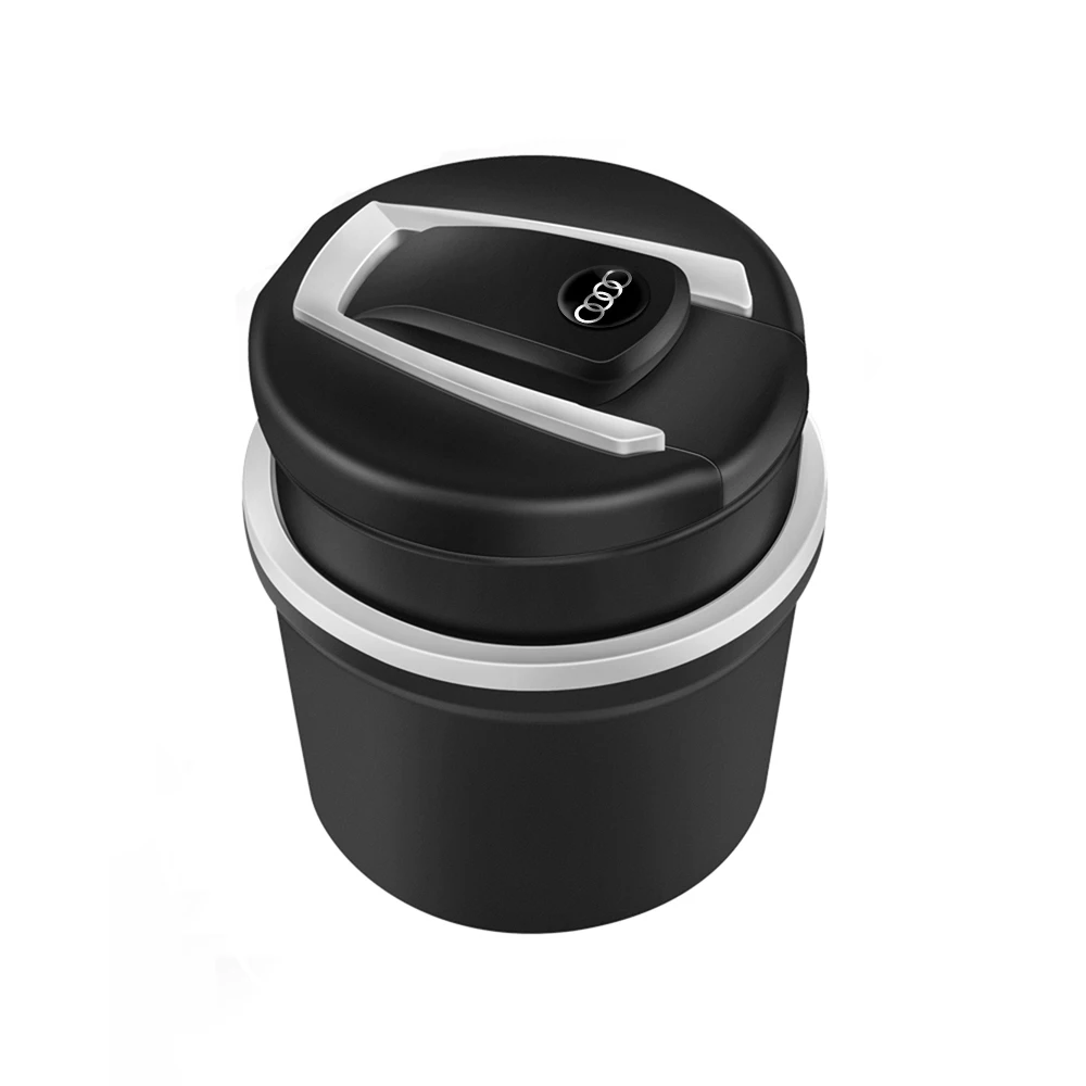 LED Smoke Car Ashtray Cigarette Ash Holds Cup Holder Center Cover For Audi SLine Q3 Q5 Q7 RS3 RS4 RS5 C5 C6 TT A4 B7 B9 A5 A6 S8