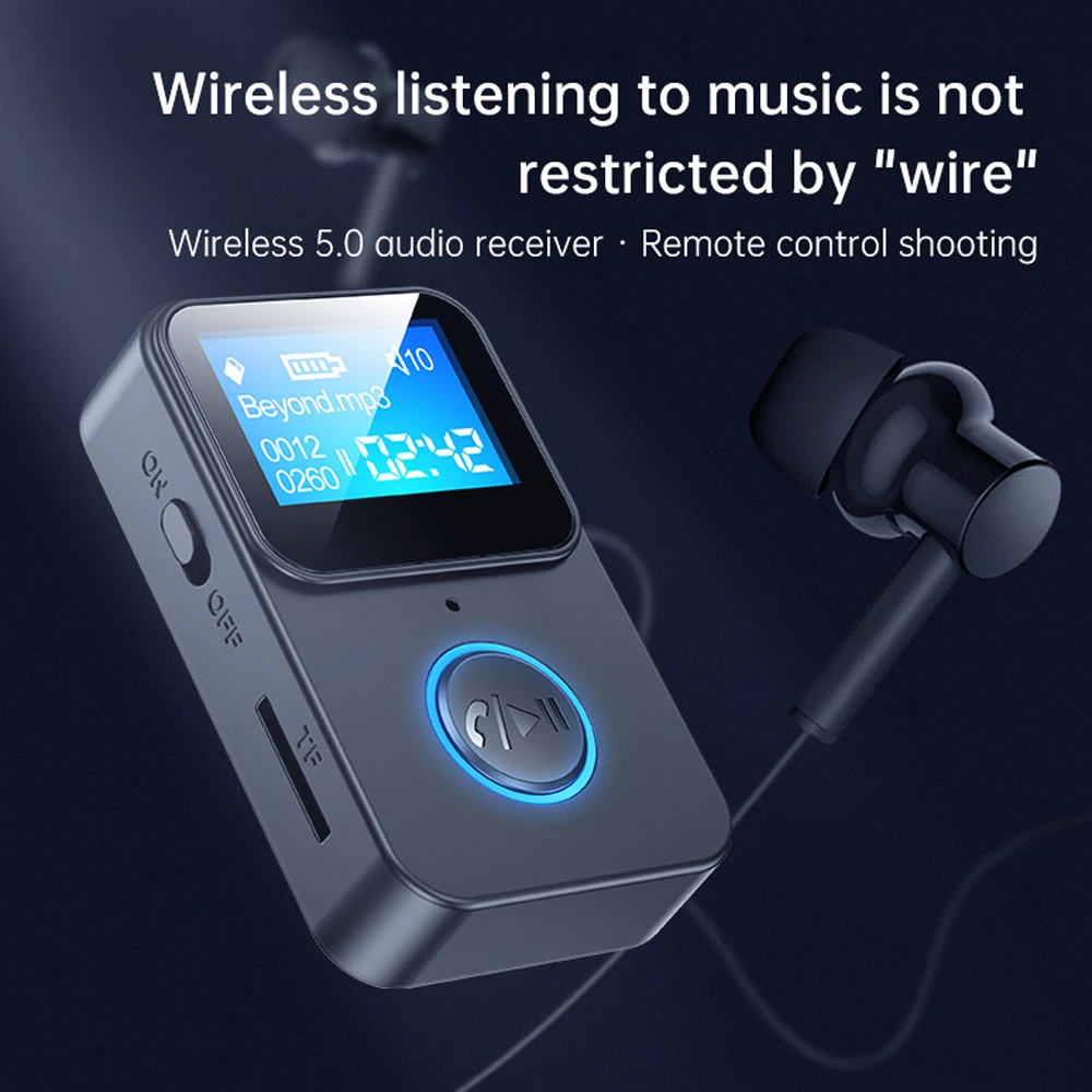 NEW Black Audio Adapter 5V Lossless Sound Audio Receiver 5.0 MP3 Player C33 Music Media Player With Lcd Screen