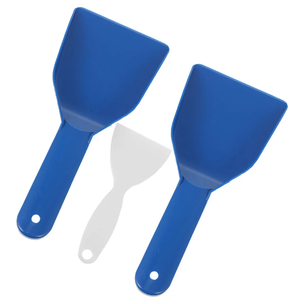 

3 шт. набор скребков для льда, сверхмощные лопаты для снега для лобового стекла автомобиля, подъездной дороги, морозильной камеры, портативная щетка для удаления снега