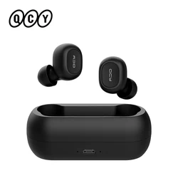 QCY-auriculares inalámbricos T1C con Bluetooth 5,0, cascos estéreo 3D TWS con micrófono Dual, auriculares HD para llamadas, aplicación personalizada