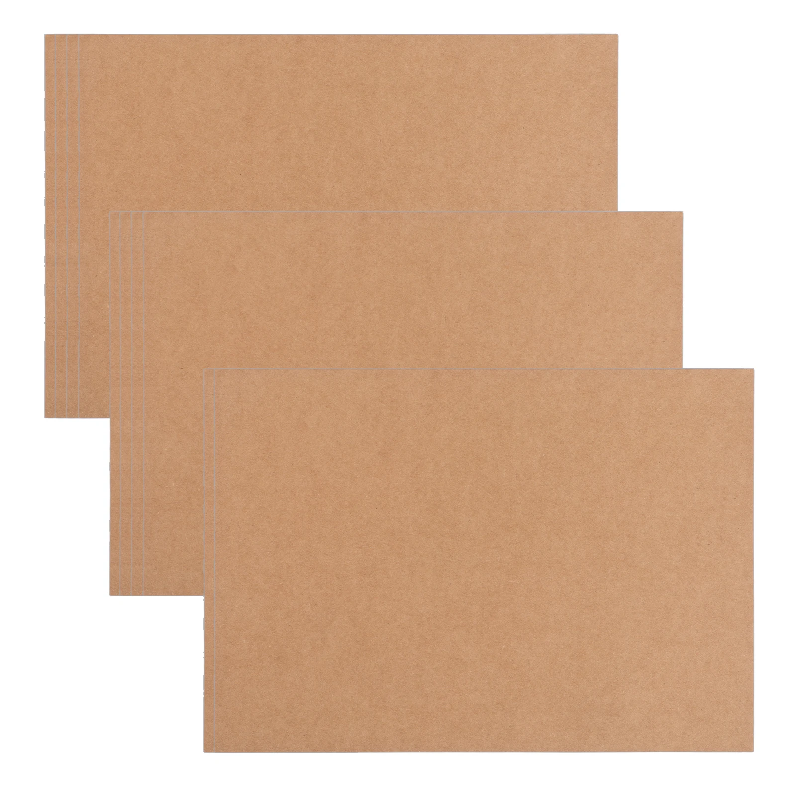 

10pcs Book Binding Board 1.5Mm Kraft Paper Vintage Style Sturdy Chipboard For Scrapbooking Album Making Crafts Thick Cardboard