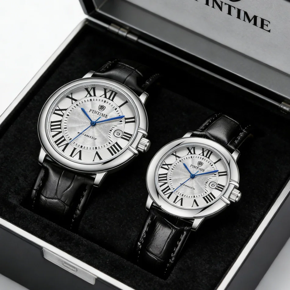 

Ballon Bleu Механические часы с кожаным ремешком из нержавеющей стали Подарочные автоматические механические часы Деловые роскошные часы унисекс