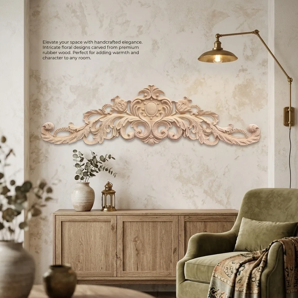 Artistic Wall Panel Rubberwood Wall Art For Adding Character To Room High-grade Rubber Wood Environmentally Friendly Material