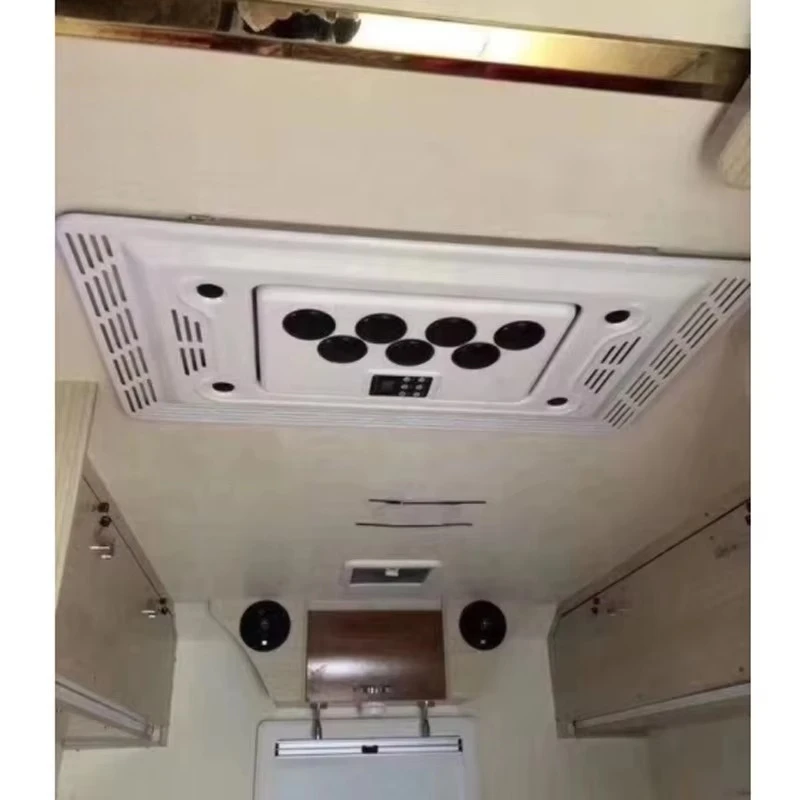 Wholesale Roof Top 12 Volt 60A 1800W BTU 7000 Truck RV Yacht Marine Car Air Conditioning Center Console Auto Parking Cooler