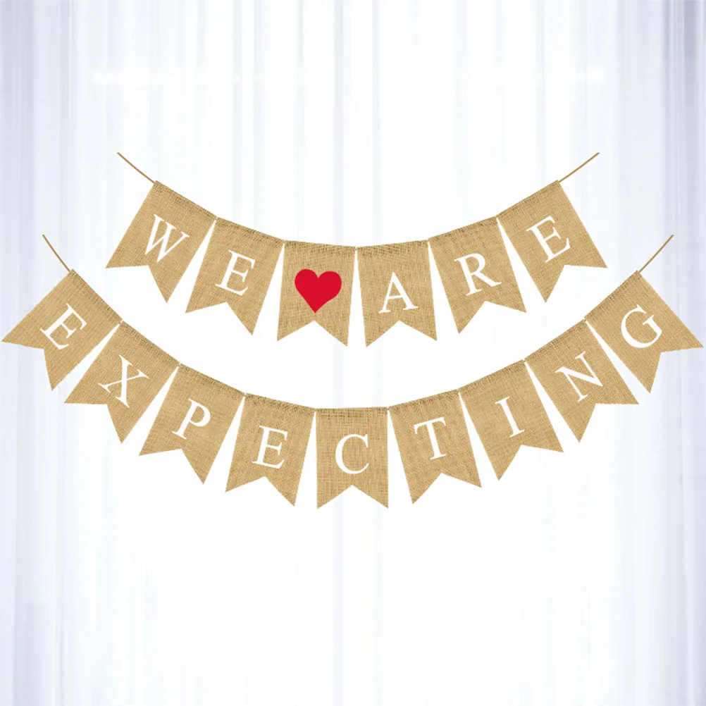 

Swallowtail Wedding Bunting Burlap Banner Linen Garland Party Decorative Props Bridal Shower Event Festival Decoration