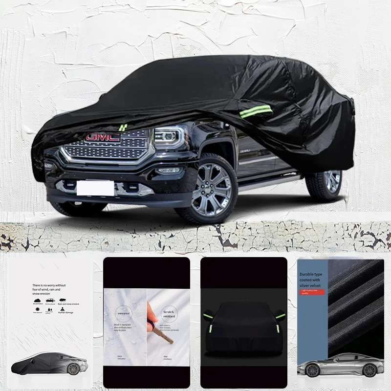 

For GMC-sierra Auto Anti snow Anti dust Anti-uv Anti peeling paint And Anti Rainwater 210t car cover Car cover protection