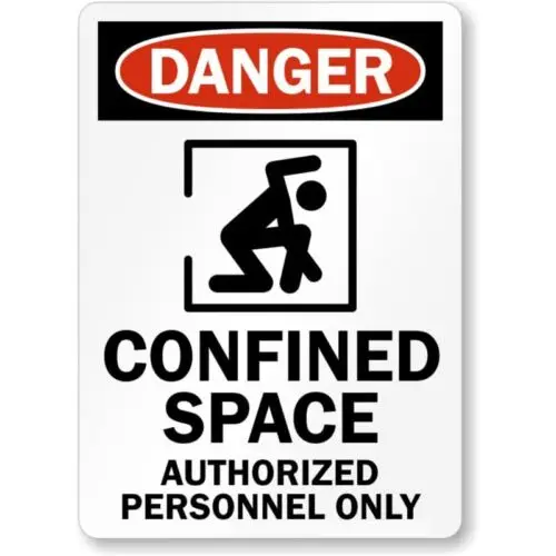 Authorized Personnel Danger Aluminum Weatherproof Sign p915-Aluminum