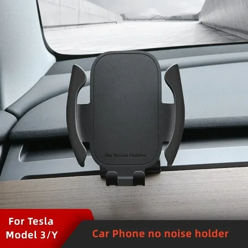 

Автомобильный держатель телефона для Tesla Model 3/Y 2019-2021, зажим для выпуска воздуха, без шума 360° ° Вращающееся крепление для мобильного телефона для смартфонов 6-7 дюймов