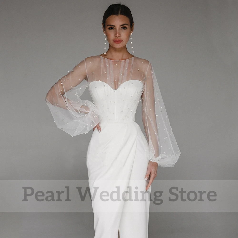 High Neck Bogen Boho Hochzeit Kleid SLeeveless Backless Chiffon Spitze A-linie Illusion Böhmen Braut Meer Formale Mariage Kleider