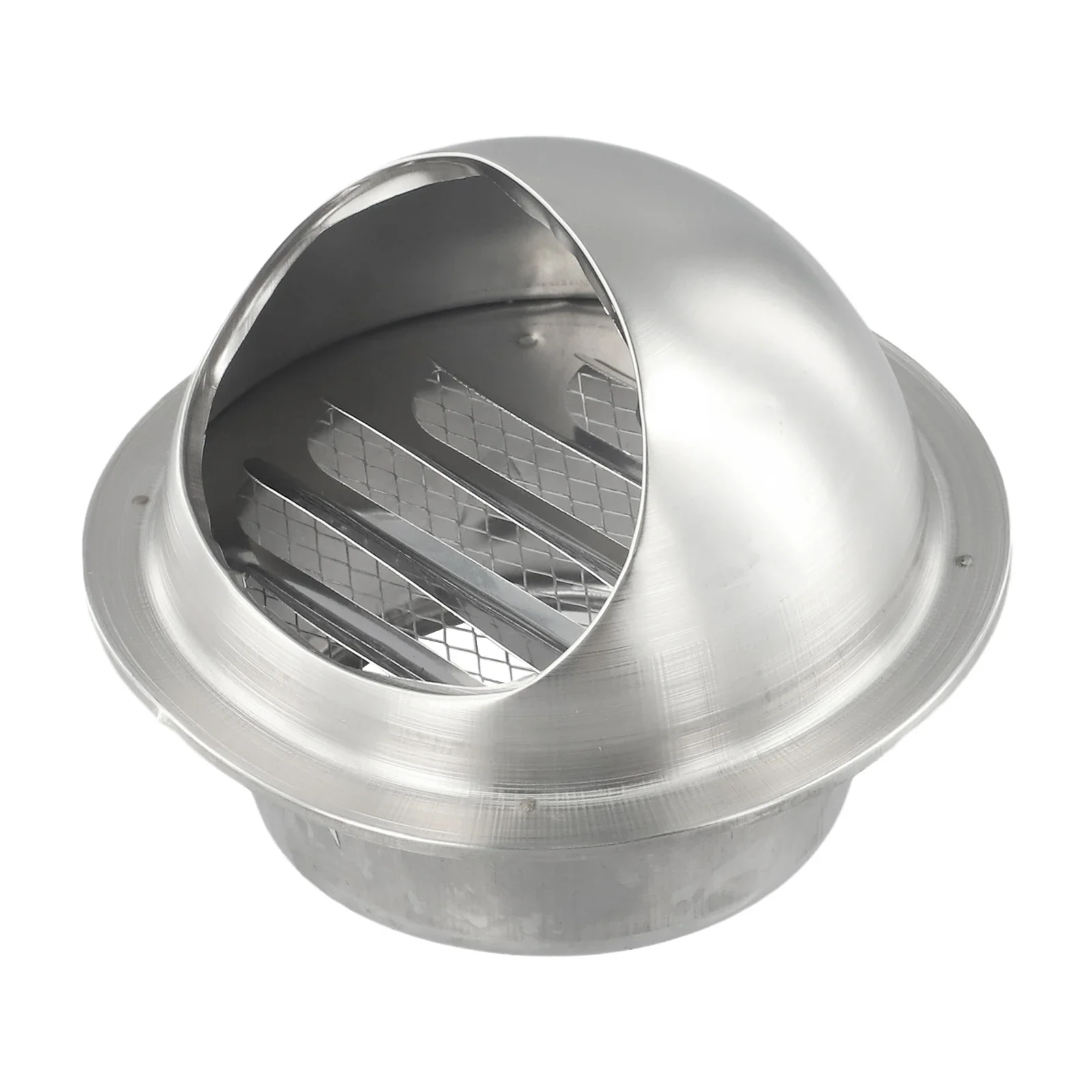 Vent Cover Ventilators Vent Cap For Wall Air Outlet Grille Hemispherical Rainproof Silver Windproof High Quality