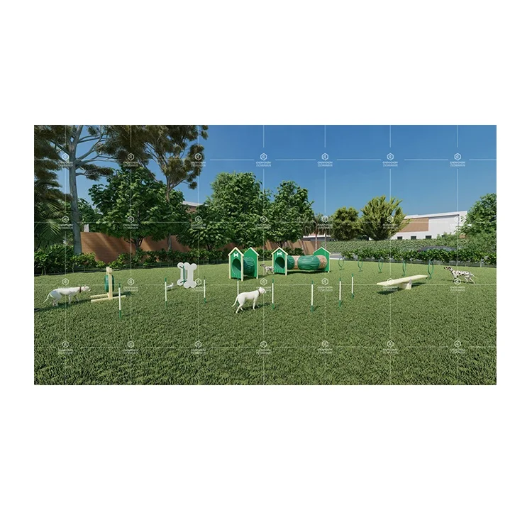 QiaoQiao Cheap Backyard Country Pet Park Training Equipment Outdoor Dogs Playground Equipment For Sale