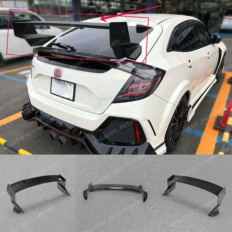 

Карбоновые обвесы для кузова Honda Civic FK8: задний спойлер-антикрыло для багажника