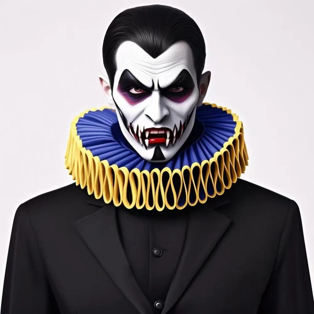 Detachable Halloween Neck Ruffled Collar Victorian Costume Vintage Circus Clowns Ruff Collar Retro Renaissance False Collar
