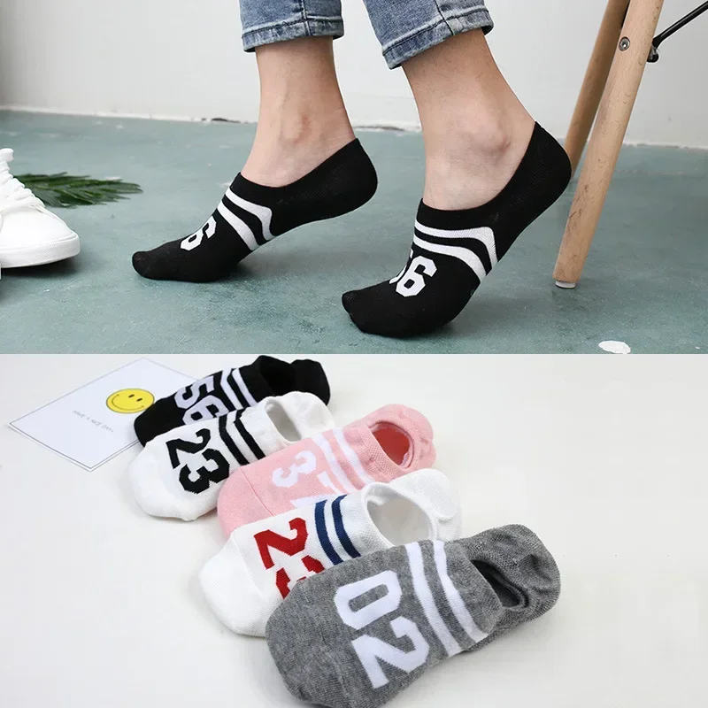 New Arrival Women Socks Funny Fruits Cute Happy Silicone Slip Kawaii Spring Socks Invisible Cotton Sock 34-40 Streetwear