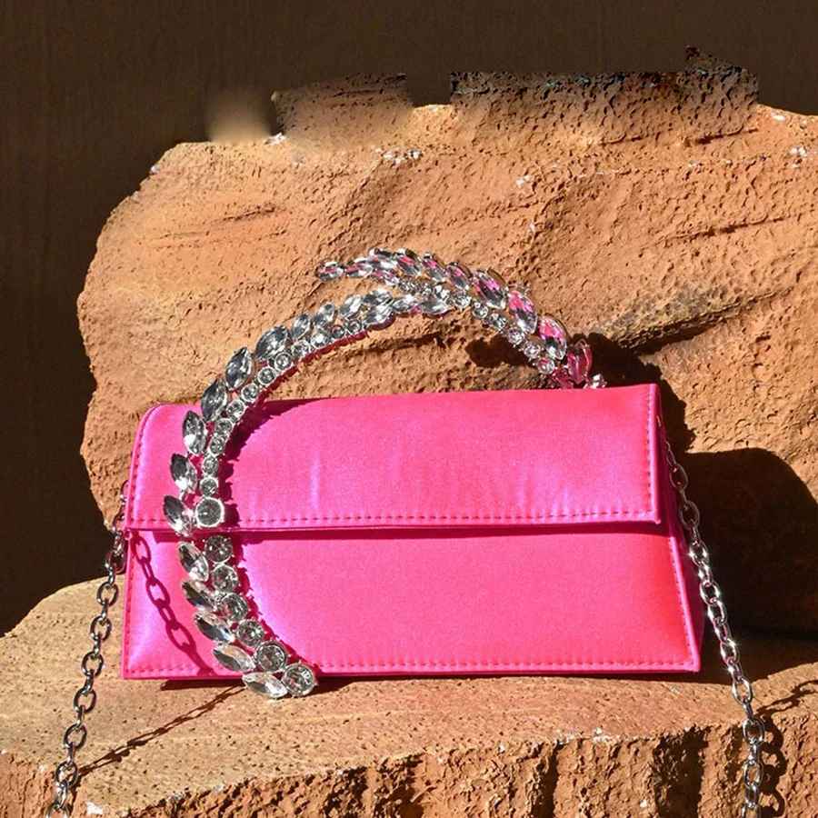 

Банкетные сумки с блестящими бриллиантами и блестками, женские ланцеты, коробка со стразами, атласная вечерняя сумка с кристаллами, цепочки для свадебной вечеринки, сумки через плечо