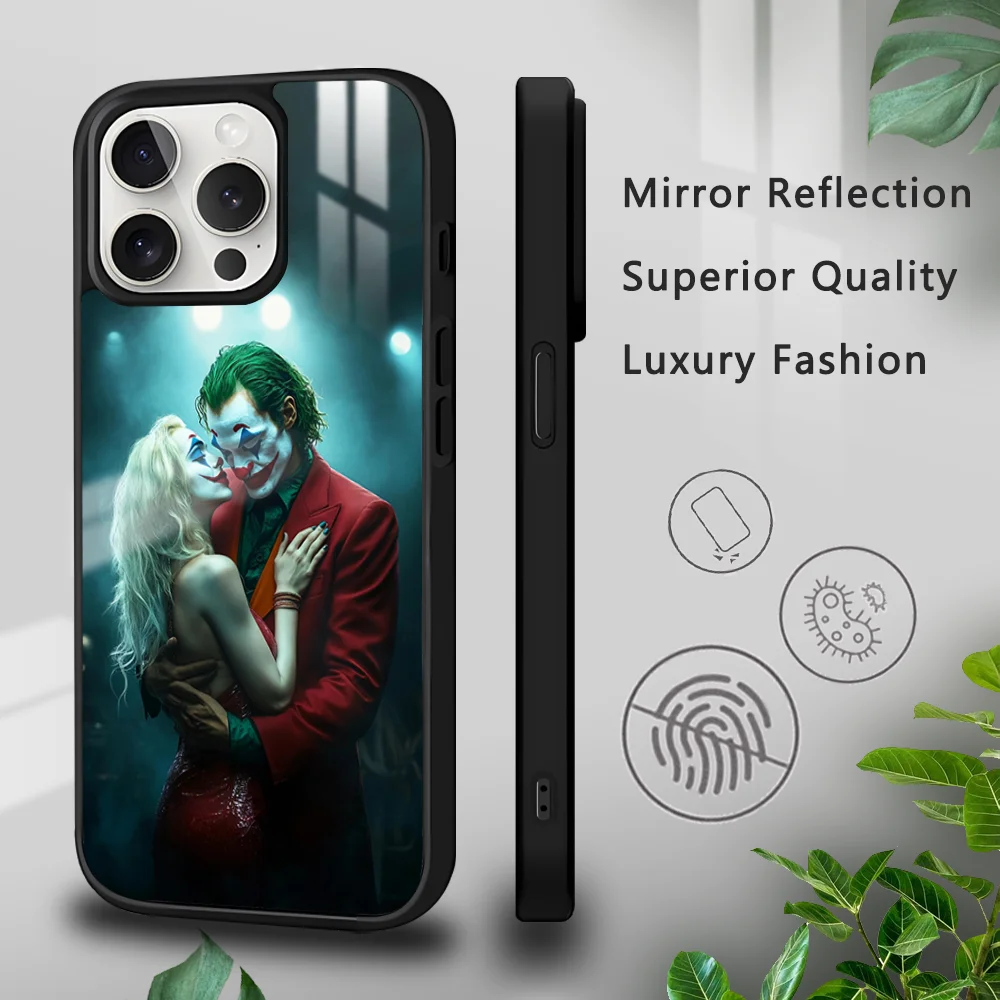 H-Harley Q-Quinn C-Clown Phone Case For iPhone 16 15 14 13 12 11 Pro Xs Max Mini Plus Celulares Hard Funda