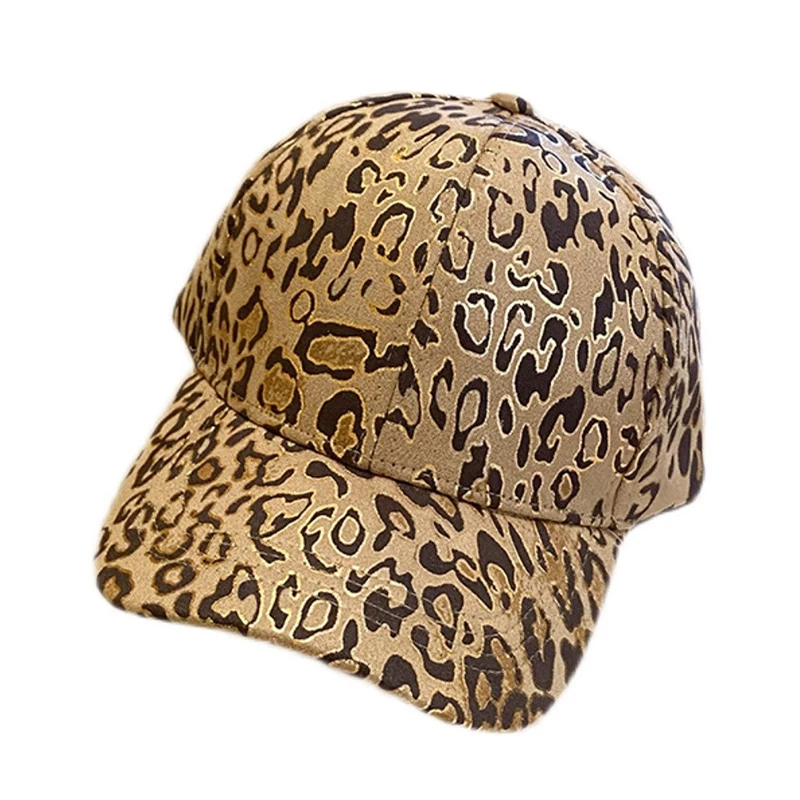 Ladies Leopard Print Baseball Cap Spring Summer Outdoor Travel Elegant Casual Peaked Cap Autumn Sports Fashion Versatile Sun Hat