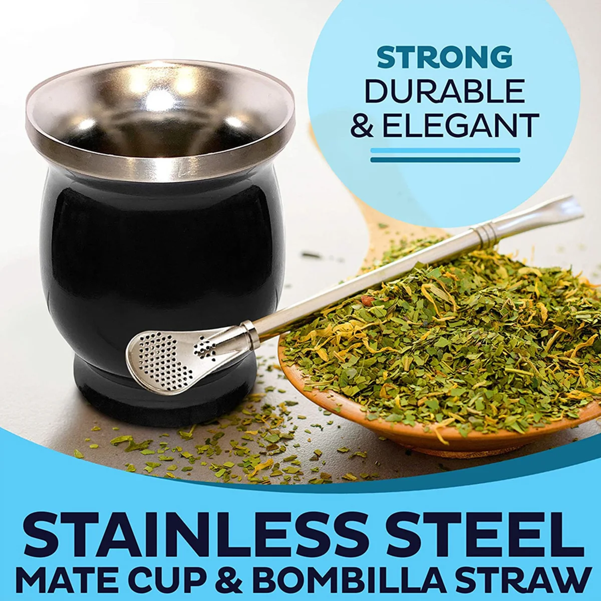 230ML Stainless Steel Yerba Mate Cup Double-Walled Yerba Mate Gourd Thermal Insulation Yerba Mate Teacup Coffee Water Mate Cup