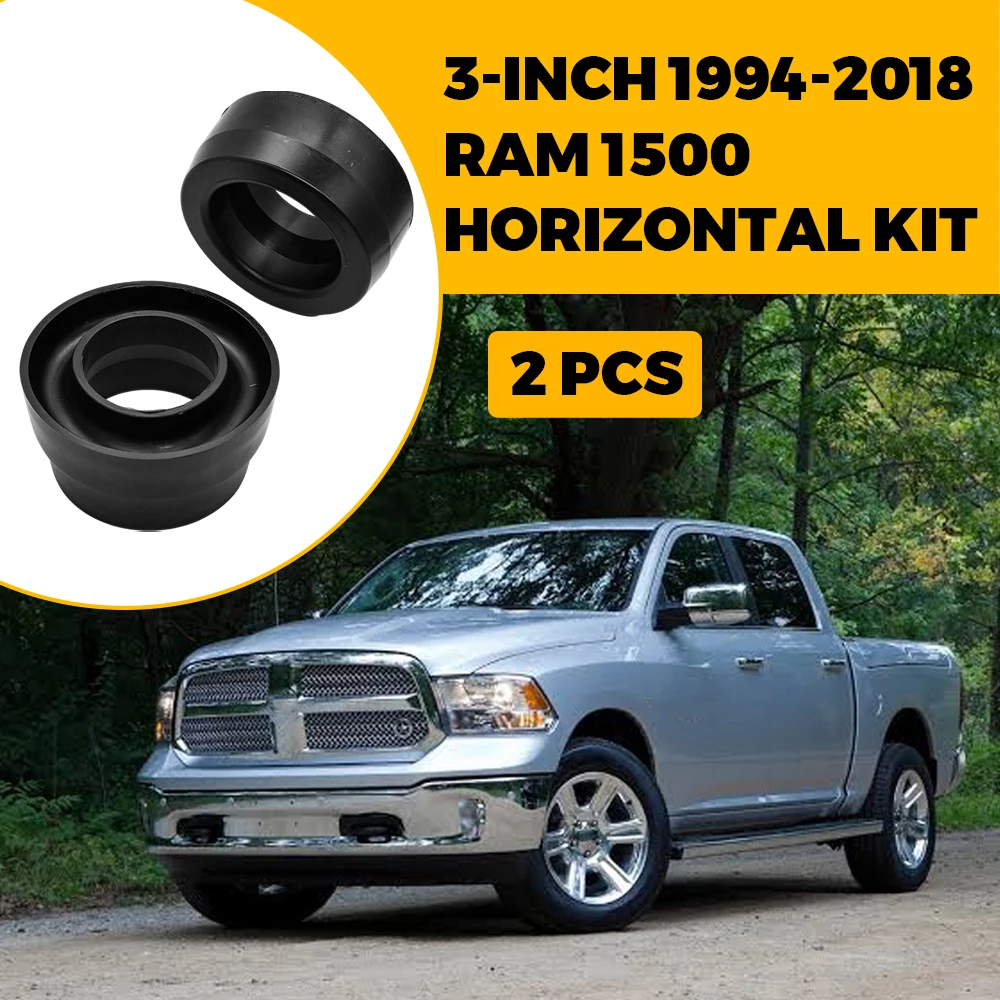 2 pieces Front Steel Leveling Lift Kit For 1994-2018 Dodge Ram 1500 2500 3500 2WD PRO 3 Inch