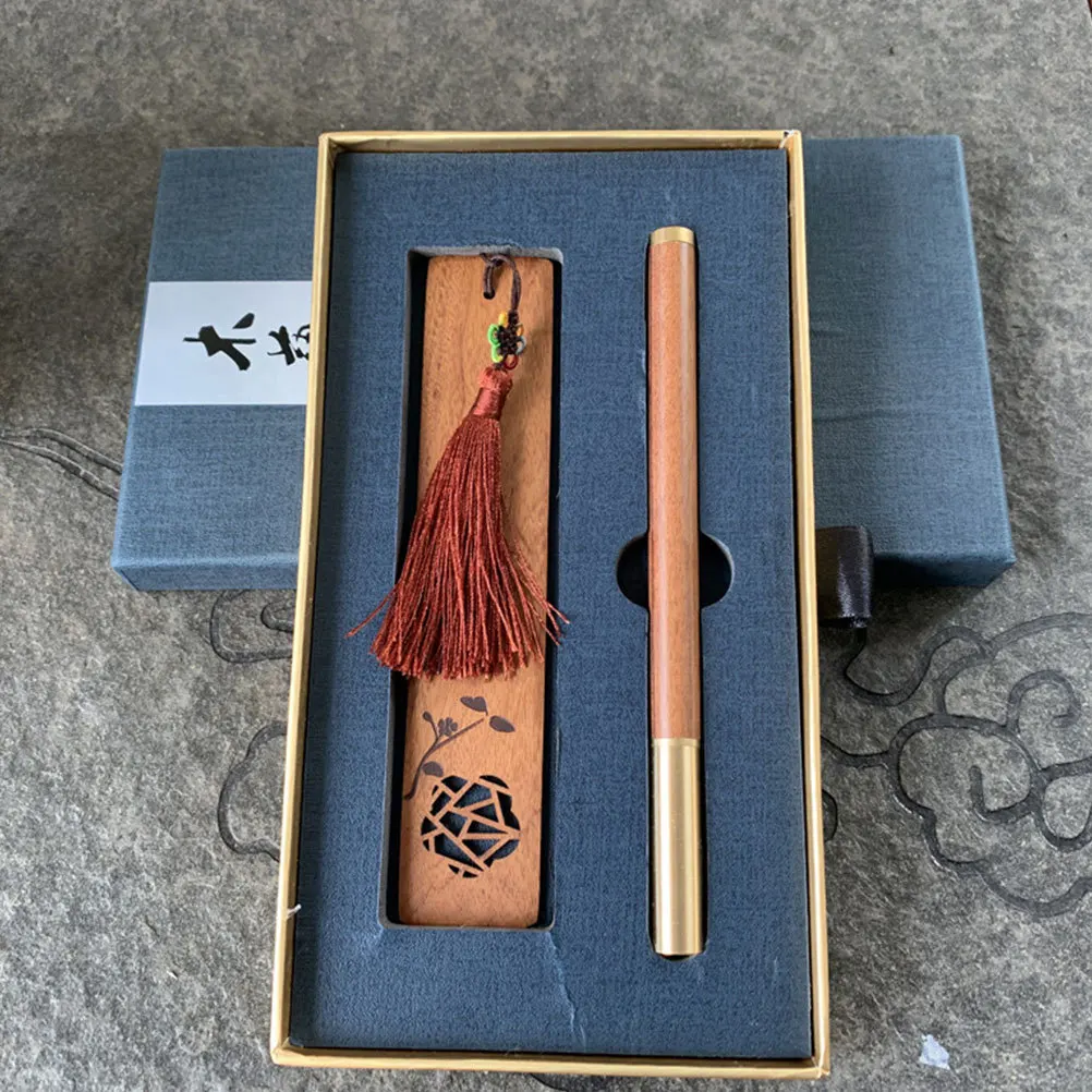 

1 set 1 Set Of Cultural Creative Bookmark Set Wooden Material Chinese Style Design For Scrapbooks Notebooks Calendar Markers