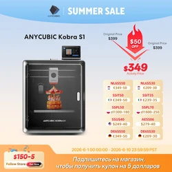 Anycubic Kobra S1 Speedy 3D Printer Up to 600mm/s High Speed Printing Auto Leveling CoreXY Structure Direct Extruder