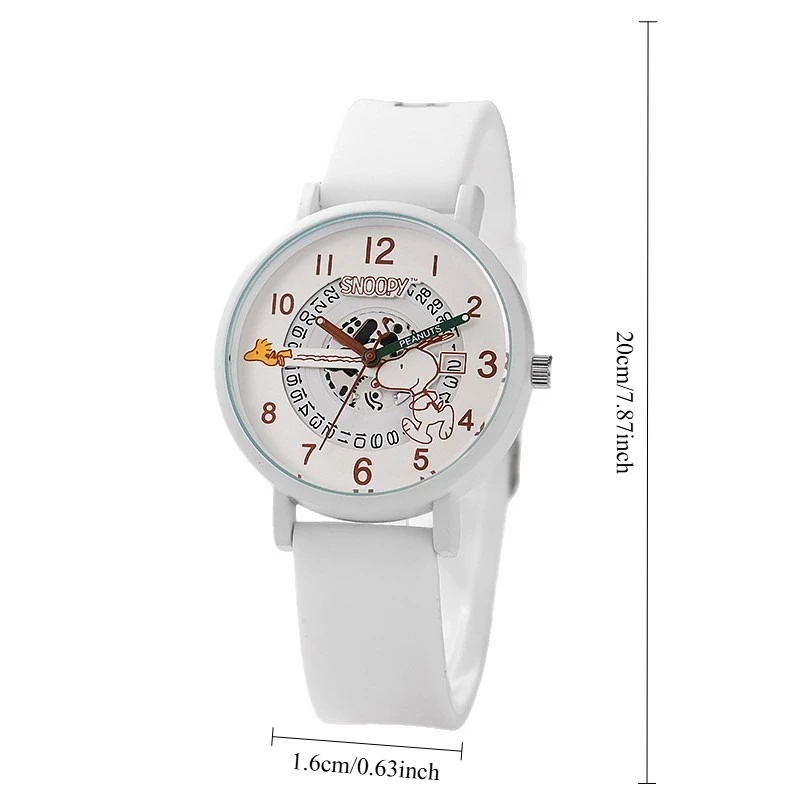 Snoopys Watches Cartoon Silicone Strap Wristwatch Fashion Student Quartz Watch Clock Birthday Gifts view 5