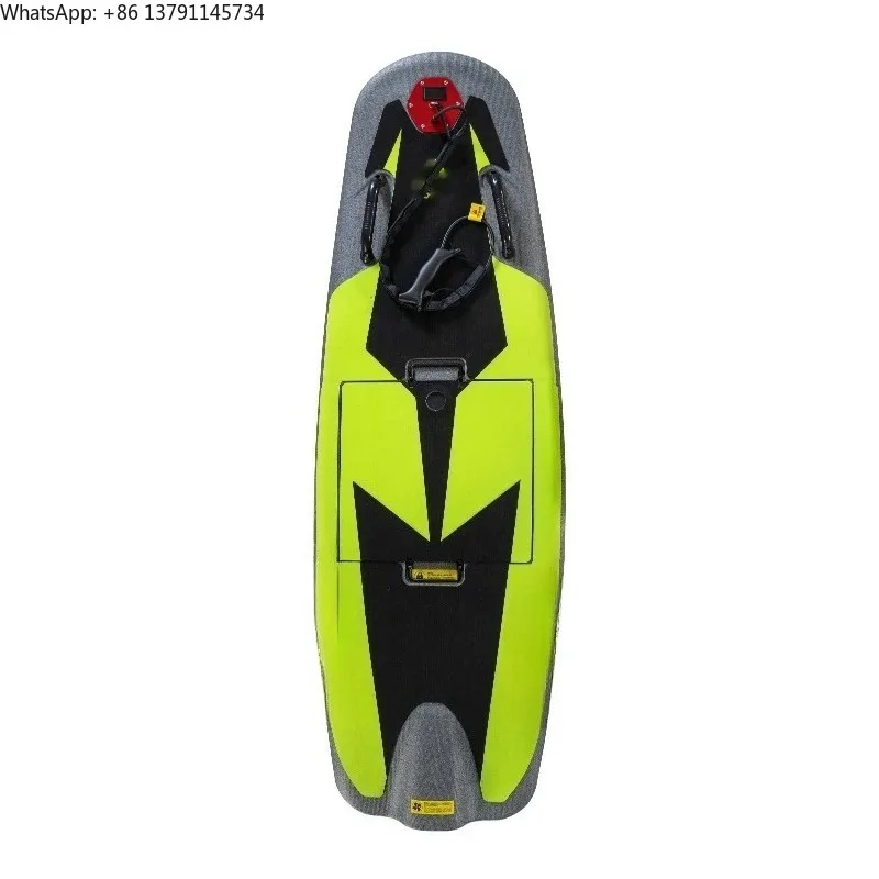 High-Speed Carbon Fiber Electric Surfboard Jet Power Li-ion NMC Battery New Control System Ribbed Keel for Water Sports