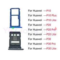 5PCS For Huawei P10 P20 P30 Pro Plus Lite Sim Card Slot Tray Holder Sim Card Repair Parts