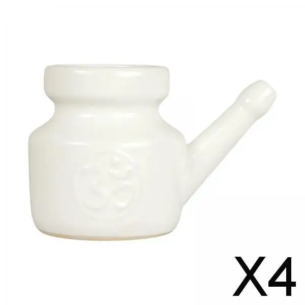 세라믹 네티 냄비 누수 방지 부비동 린스 냄비, 비강 세척에 내구성, 2-6 팩