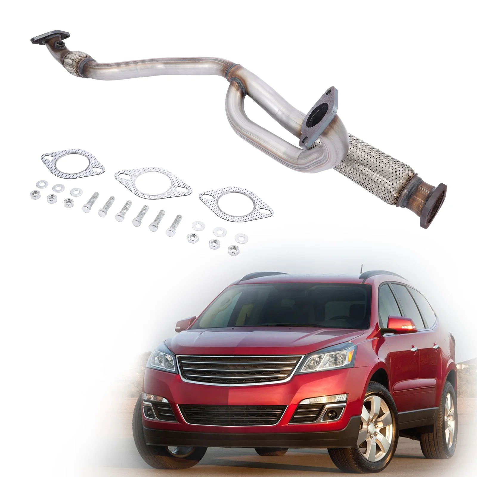 

EE48714 48714 50484 Exhaust Flex - Pipe fit for Chevrolet Traverse 3.6L for GMC Acadia 3.6L for Buick Enclave 3.6L 2009-2017