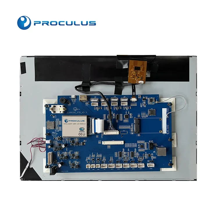 Proculus 15 inch Industrial Control Lcd Display  1024 *768  UART LCD display support WIFI touch screen tft LCD Module