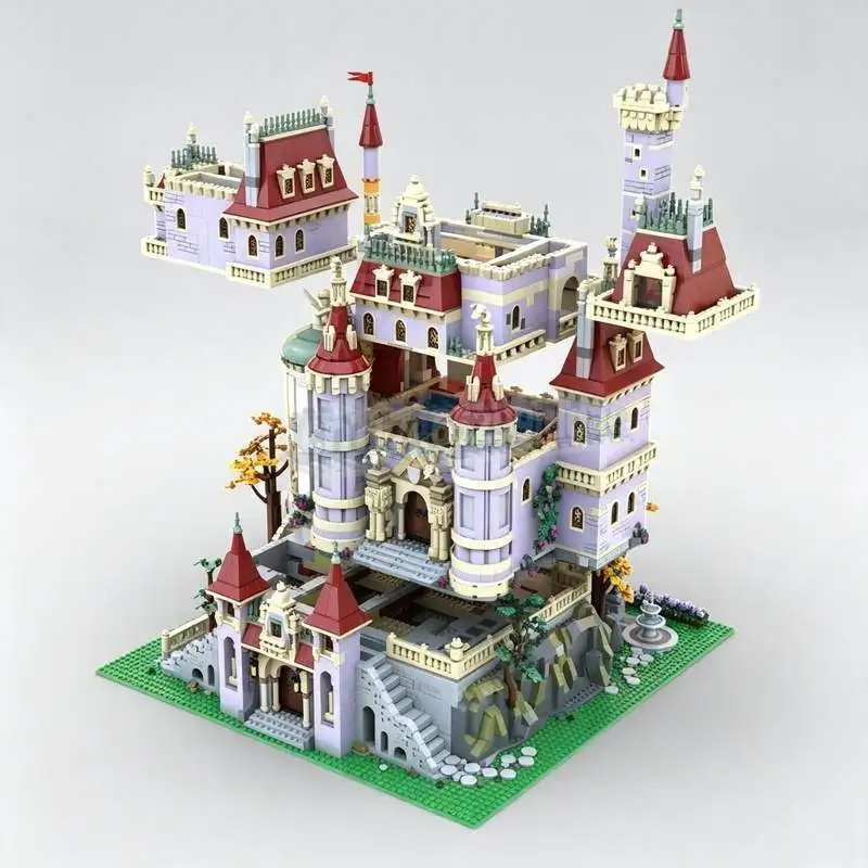 9469PCS Complete Castle Upgrade Fairytale Architecture MOC Custom Building Block Model DIY Creative Assembly Puzzle Display Gift