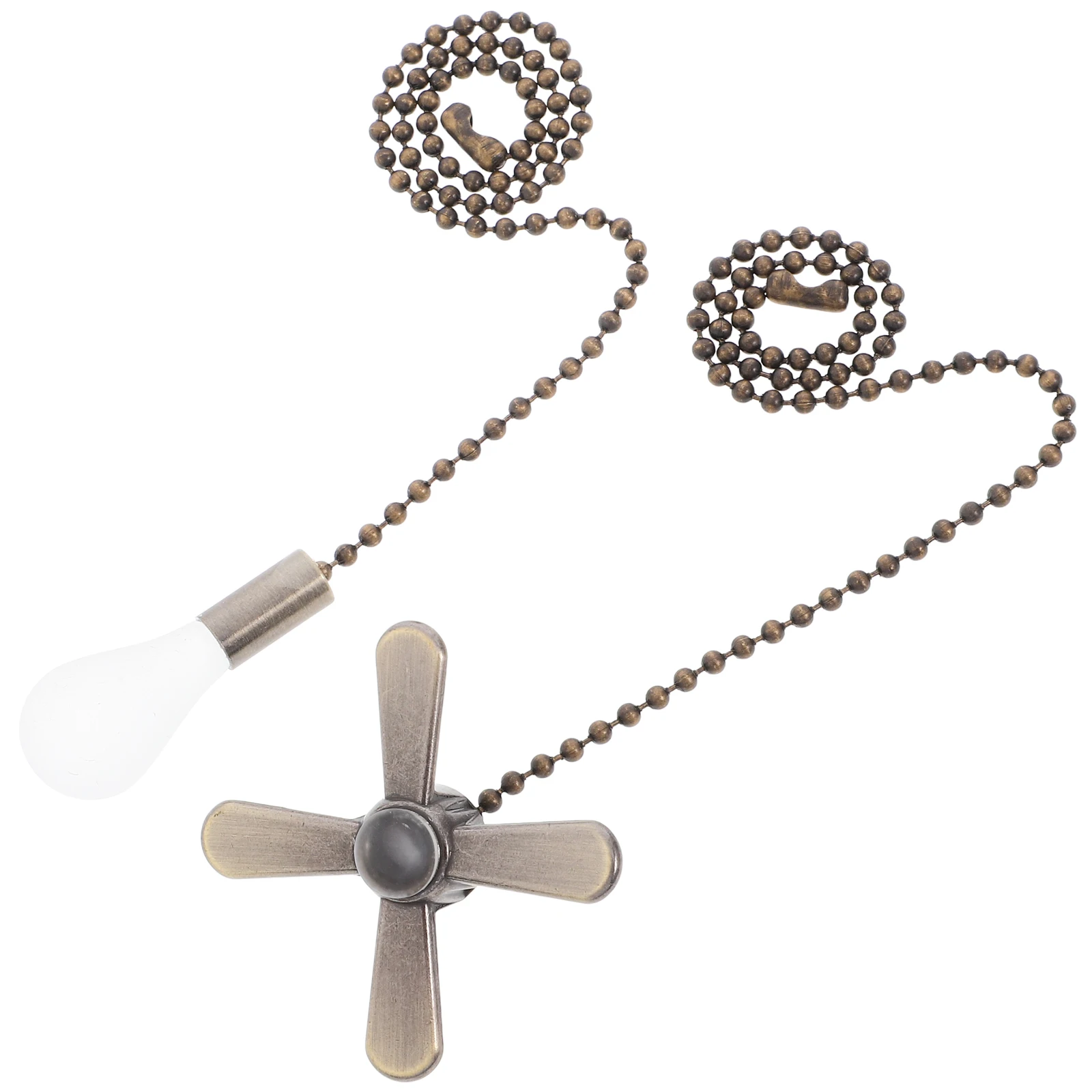 2pcs Metal Extension For Ceiling Light Decorative Replacement Beaded Chain Extender Ceiling Fan Pull Chains