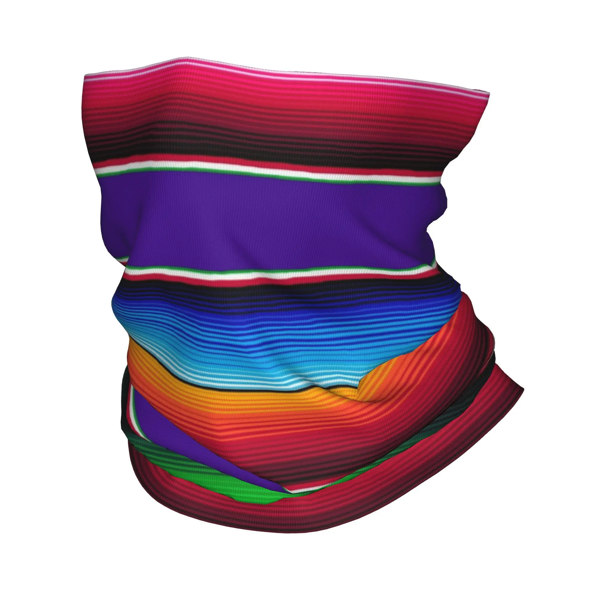 

Traditional Mexican Rainbow Bandana Neck Gaiter Lgbt Pride Yaoi Mask Scarf Multifunctional Headband Running for Men Women Adult