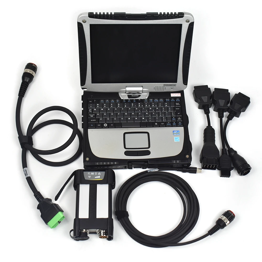 for  vocom ii 88894000+v2.8 ptt dev2 vocom2 for  truck excavator loader diagnostic tools with CF19 laptop