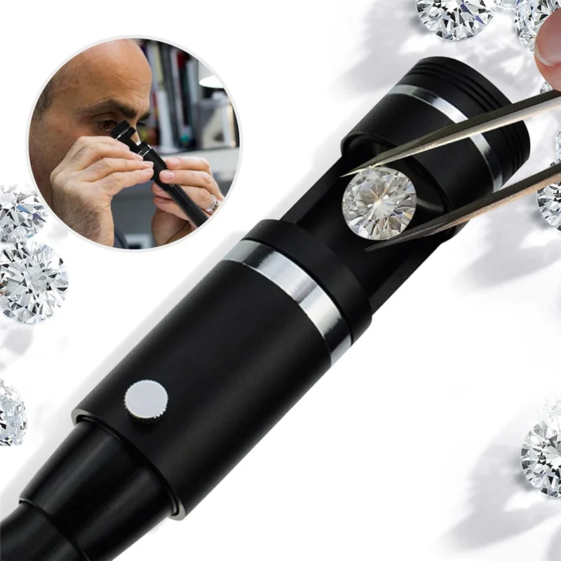 a13e-プロフェッショナル-10x-18-ミリメートル暗視野-led-ルーペ宝石テスト用偏光鏡ハンドヘルドテスター懐中電灯付き宝石商、宝石学