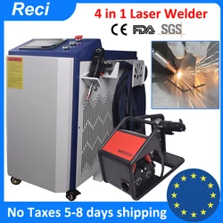 1500W 4 in 1 Fiber Laser Welding Cleaning Cutting Soldering Machine RECI Handheld Laser Welder for All Metal Rust Removal Clean