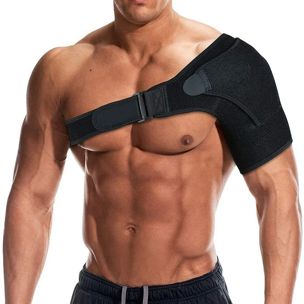 Shoulder Support Stability Brace for Men and Women Adjustable Single Back Belt Band Compression Wrap Gym Sports Care