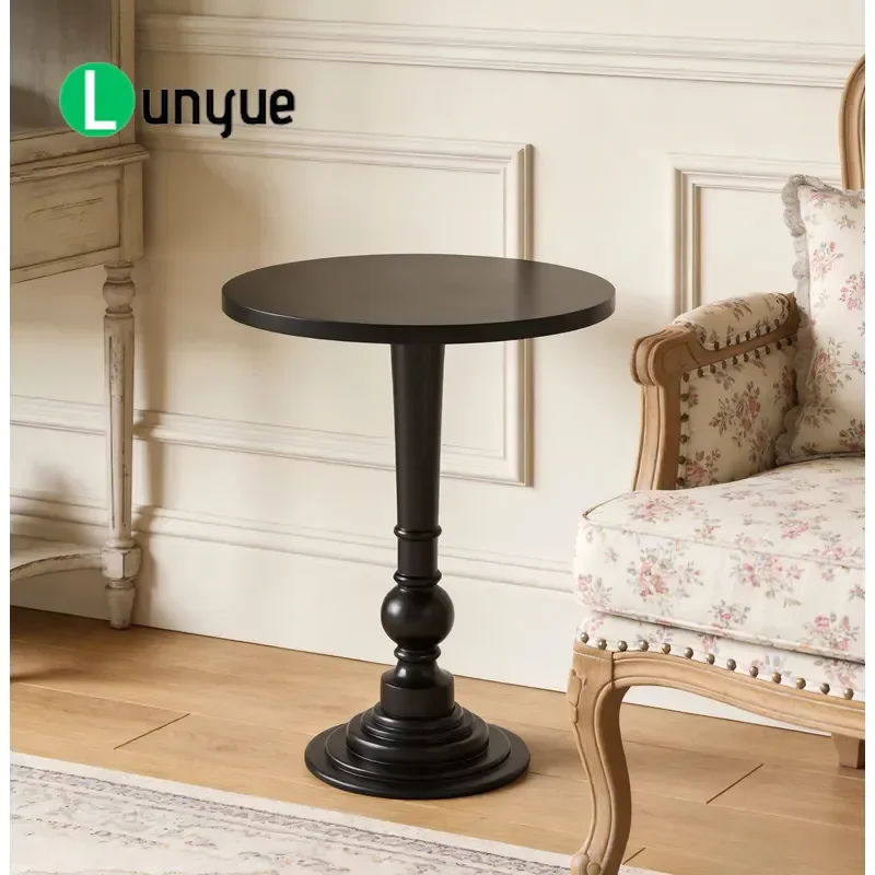 French Retro Antique Farmhouse Oak Solid Wood Coffee Table Base Console Customizable for Living Room Hotel Furniture