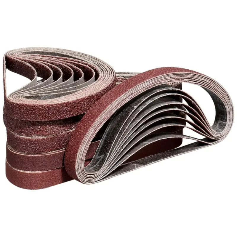 18pcs-set 360pcs-carton 1x30 inch sanding belt 60 80 120 150 240 400 grit sandpaper abrasive tools Sander belts