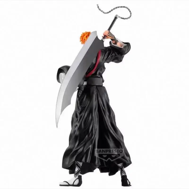 Novo em estoque bandai genuíno banpresto grandista lixívia kurosaki ichigo anime figura de ação modelo colecionável brinquedo ornamentos presentes
