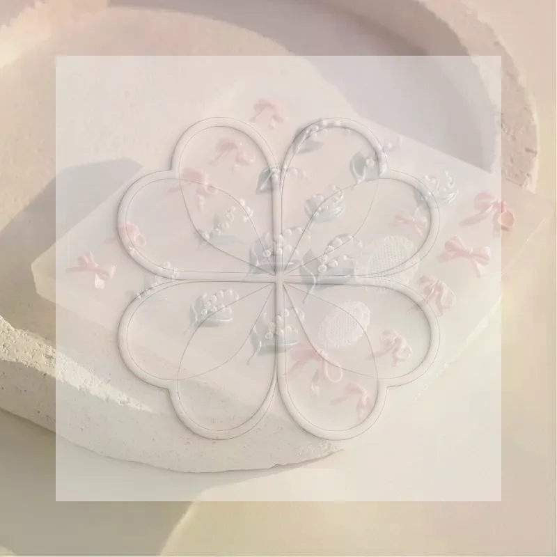Non-Stick Silicone Manicure Mold Lily of The Valley Bow Petal Shapes Durable for Professional Nail Studio Design