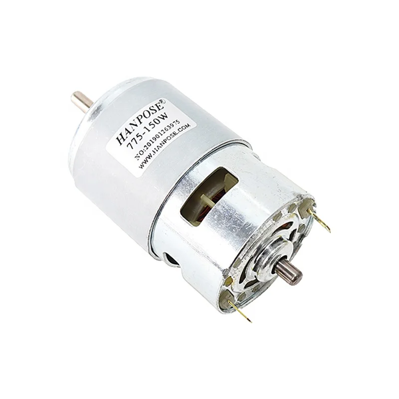 HLTNC Durable 775 795 895 Spindle Motor3000-12000 RPM Brush Linear Servo Motor 775 150W Lawn Mower Motor CNC